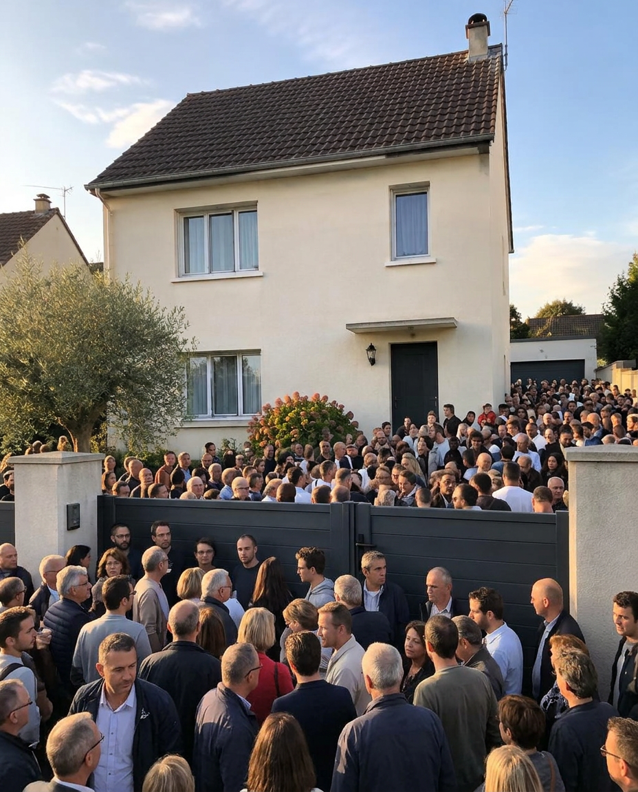 Une foule devant chez moi, après transformation